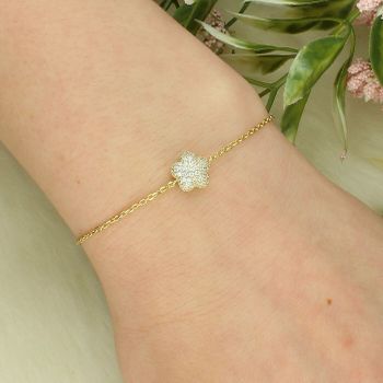 Bransoletka Nomination  LifePoetry z kwiatem w kształcie kopuły  z białymi cyrkoniami sześciennymi cyrkonie.jpg